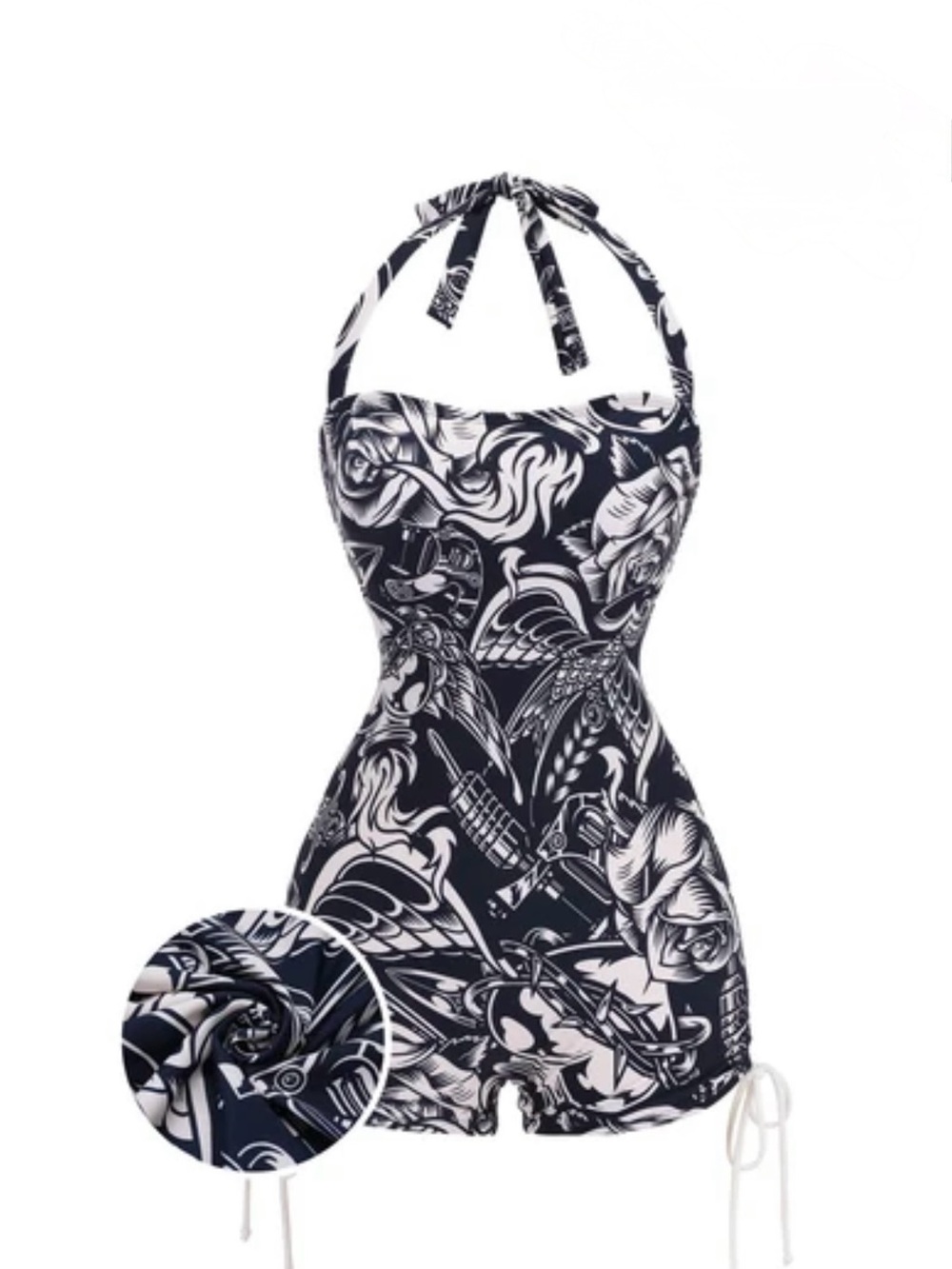 Pinup/ Rockabilly one-piece swimsuit